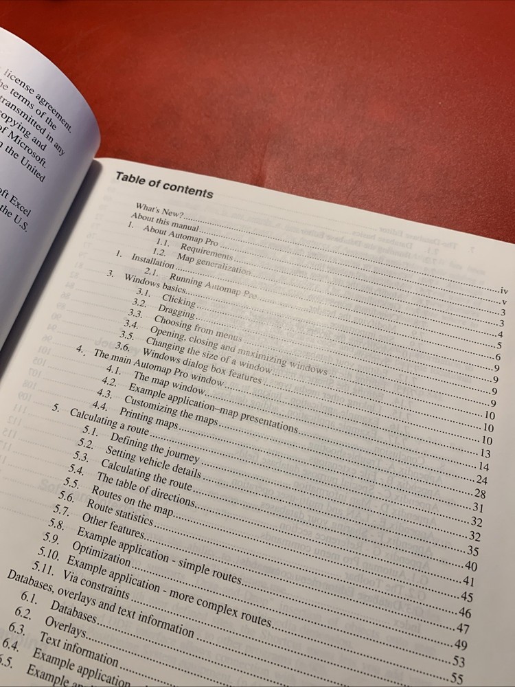 Vtg 1995 Microsoft Automap Pro User Guide