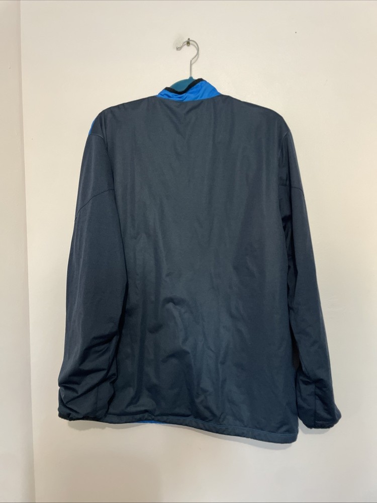 Mens Nike Golf Blue 1/4 Zip Long Sleeve Pullover Windbreaker - Size Large