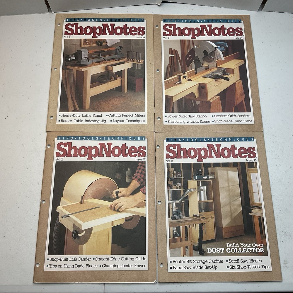 ShopNotes Magazine (Lot of 17) Tips, Tools, Techniques, Issues: 1,3-18