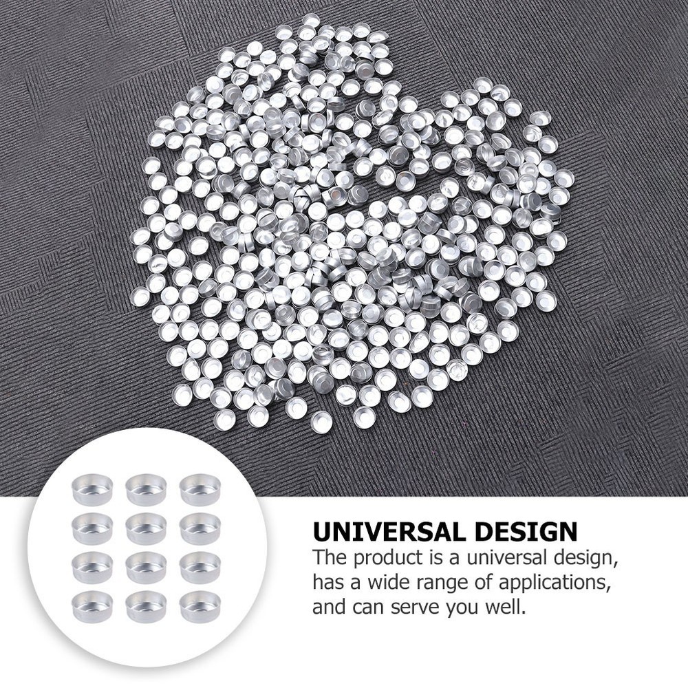 300 Pieces Aluminum Candle Making Containers Tea Light Empty Case