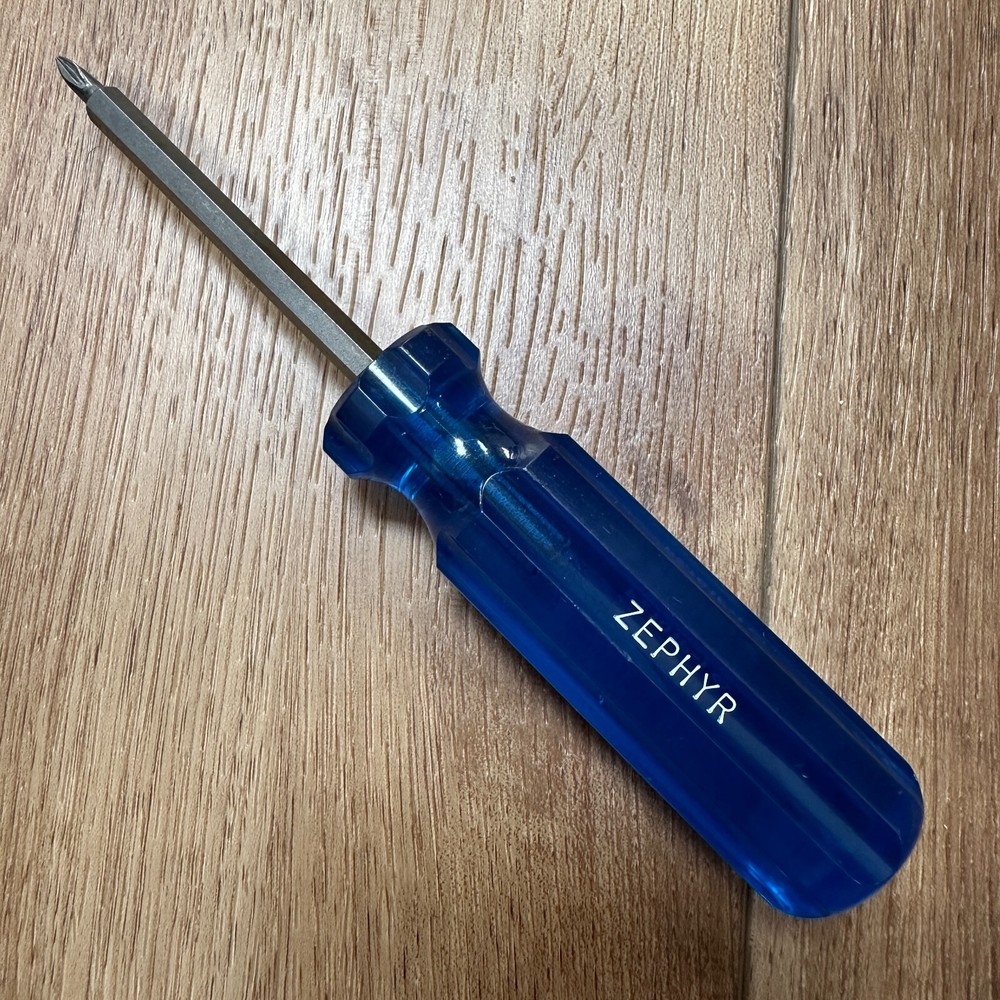 Zephyr USA PZ #1 Philips Screwdriver Blue Handle Hex Shaft 1" Diameter Handle