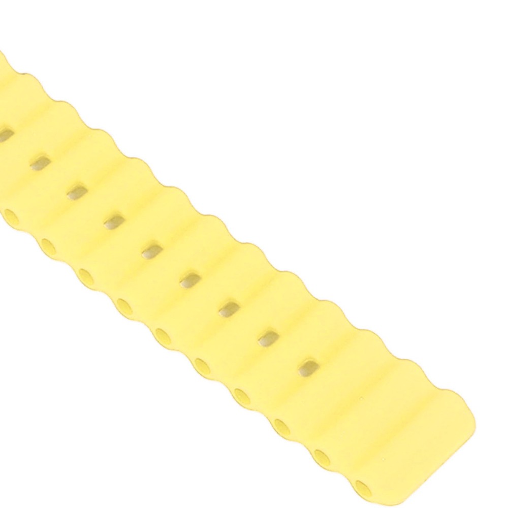 Silicone Watch Band With Case Replacement For Honor 4 Adjustable Strap (Yellow)