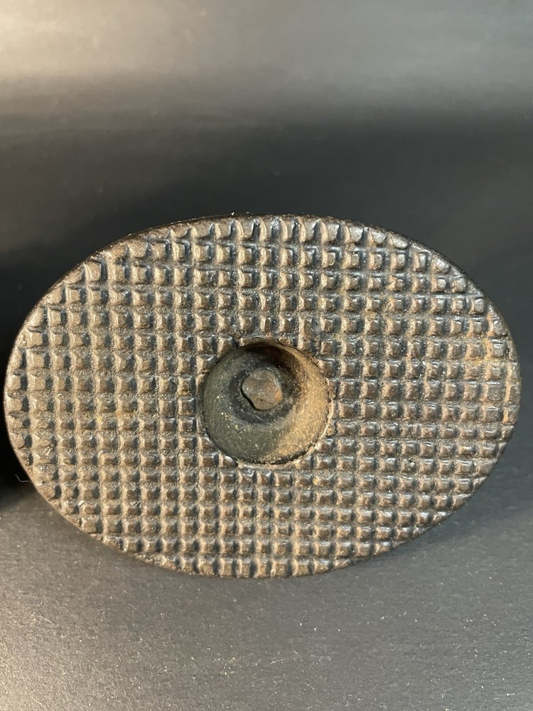 2 Cast Iron Paperweights Decorative