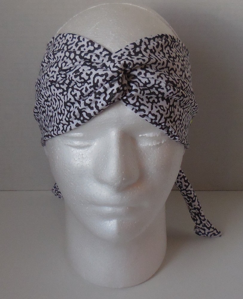 Nike Dri-Fit Studio Twist Printed Head Tie Black/White/Volt