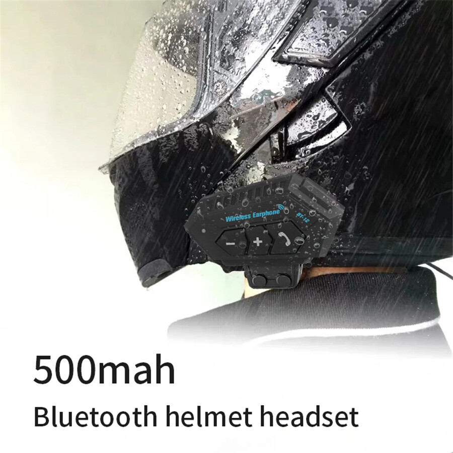 Wireless Bluetooth 5.0 Motorcycle Helmet Headset Hands-free Anti-interference