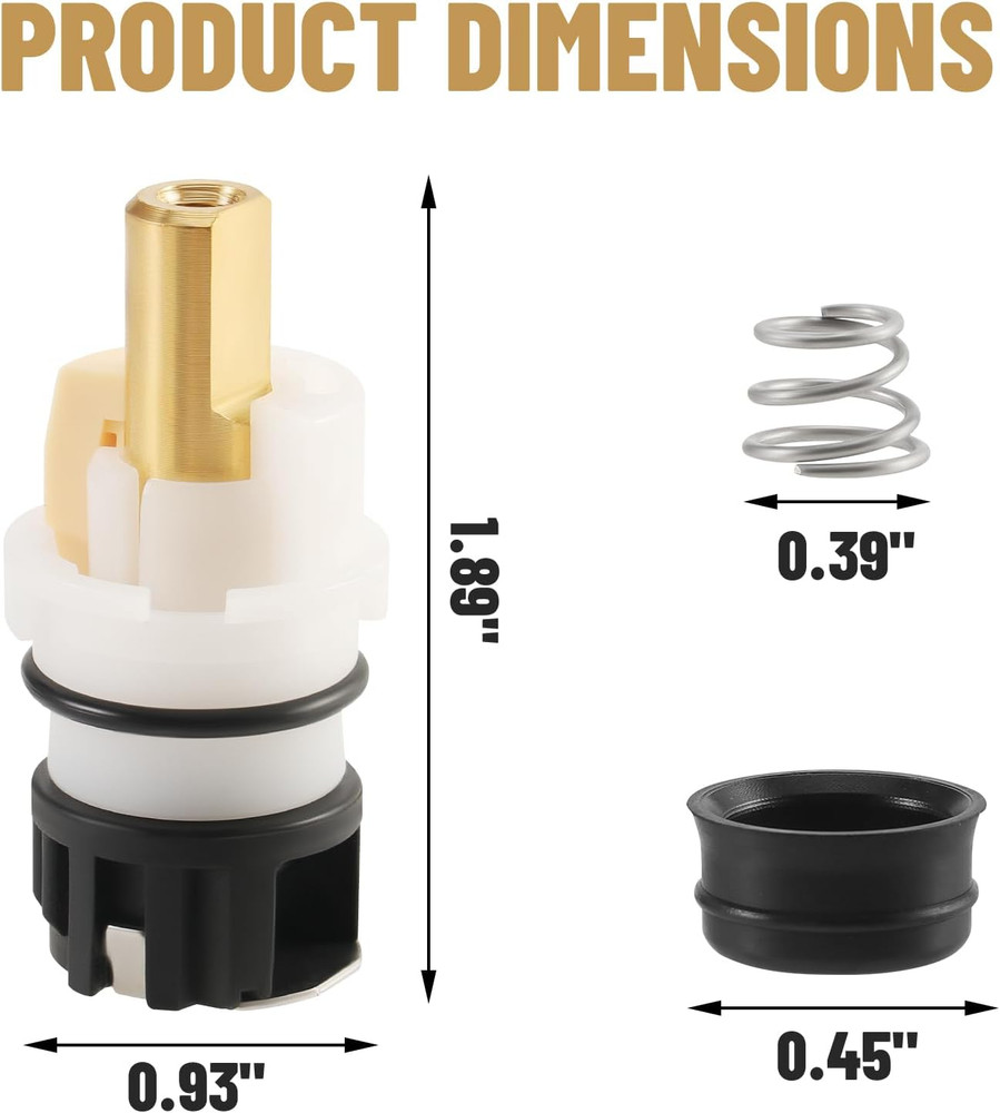 2 Pack RP25513 Faucet Stem Replacement for Delta Two Handle Faucet Repair Kit, P