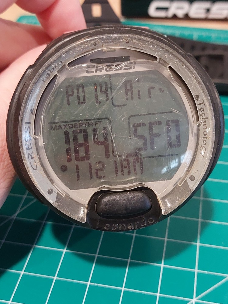 Cressi Leonardo Dive Computer Watch Scuba with Band Working