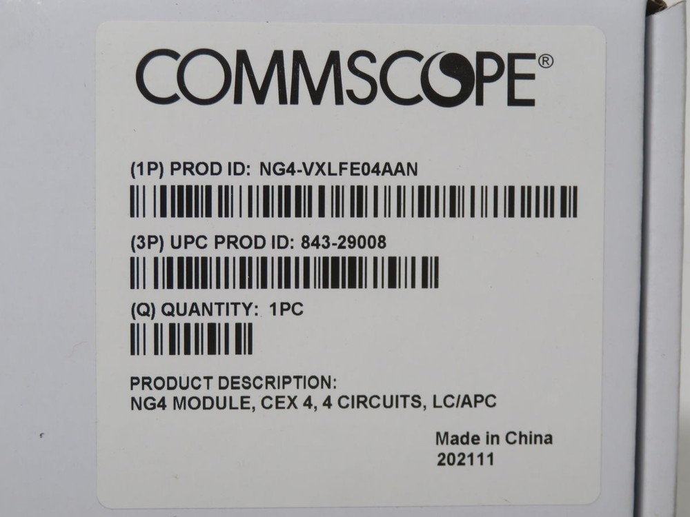 COMMSCOPE NG4-VXLFE04AAN COEXISTENCE ELEMENT (CEX) WITH 4 CIRCUITS T268787