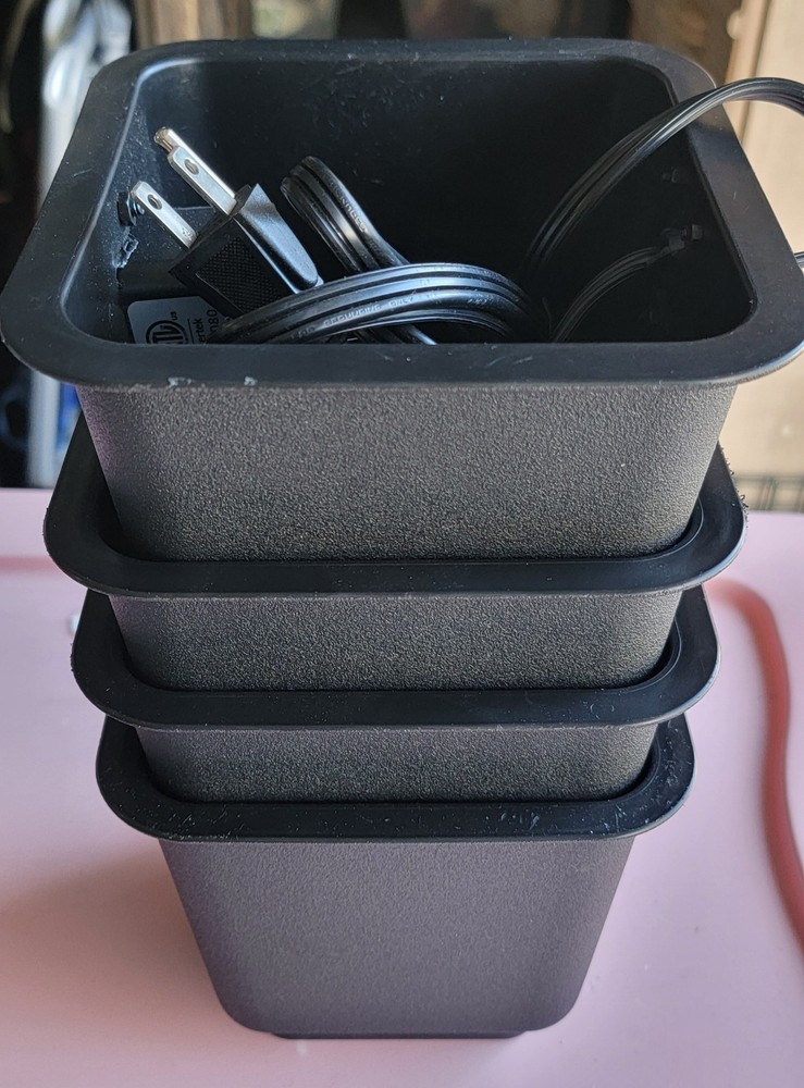 Set of 4 Stackable Bed Risers Sturdy Great for Dorm 6" tall