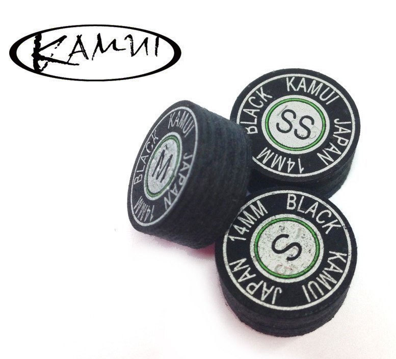 GENUINE KAMUI BLACK 14 MM CUE TIPS