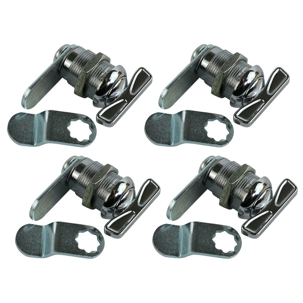 .875" 4 Pack RV Compartment Door Thumb Cam Latch-Set-Camper Trailer Motorhome