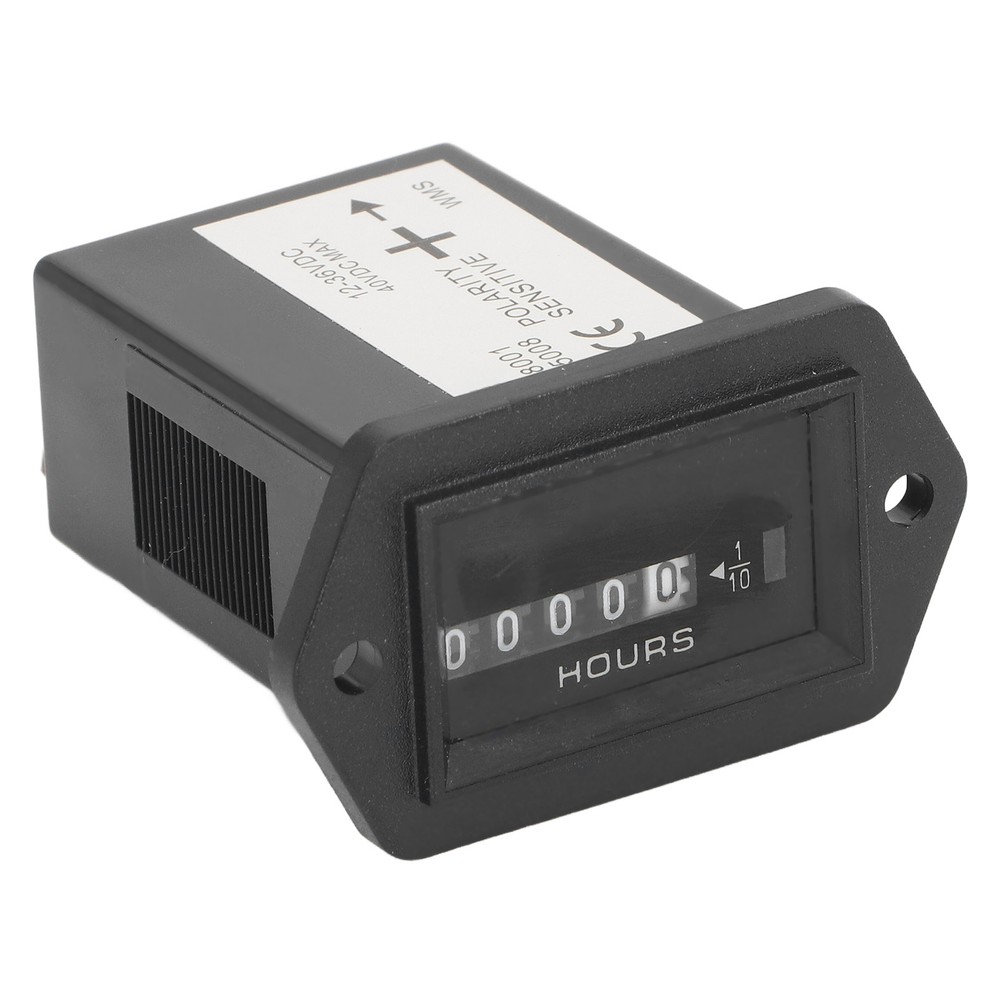 Mechanical Hour Meter Quartz Hourmeter For Construction Vehicle 12‑36VDC