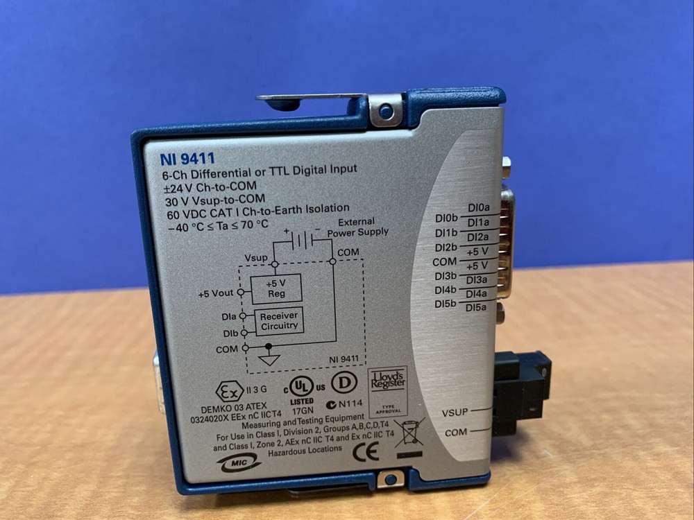 National Instruments NI 9411 6-Ch Differential or TTL Digital Input Module