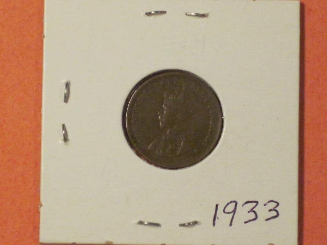 1933 Small Cent - Canada - KM# 28 - (L2) Swift