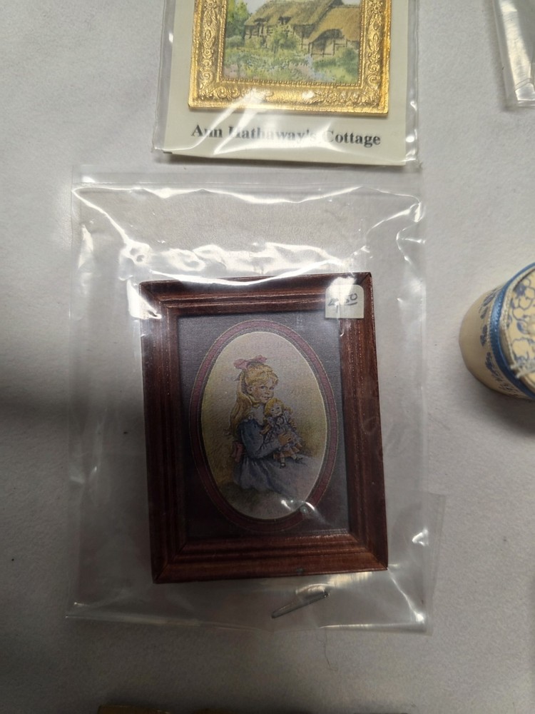 Miniature Baskets And Picture Frames