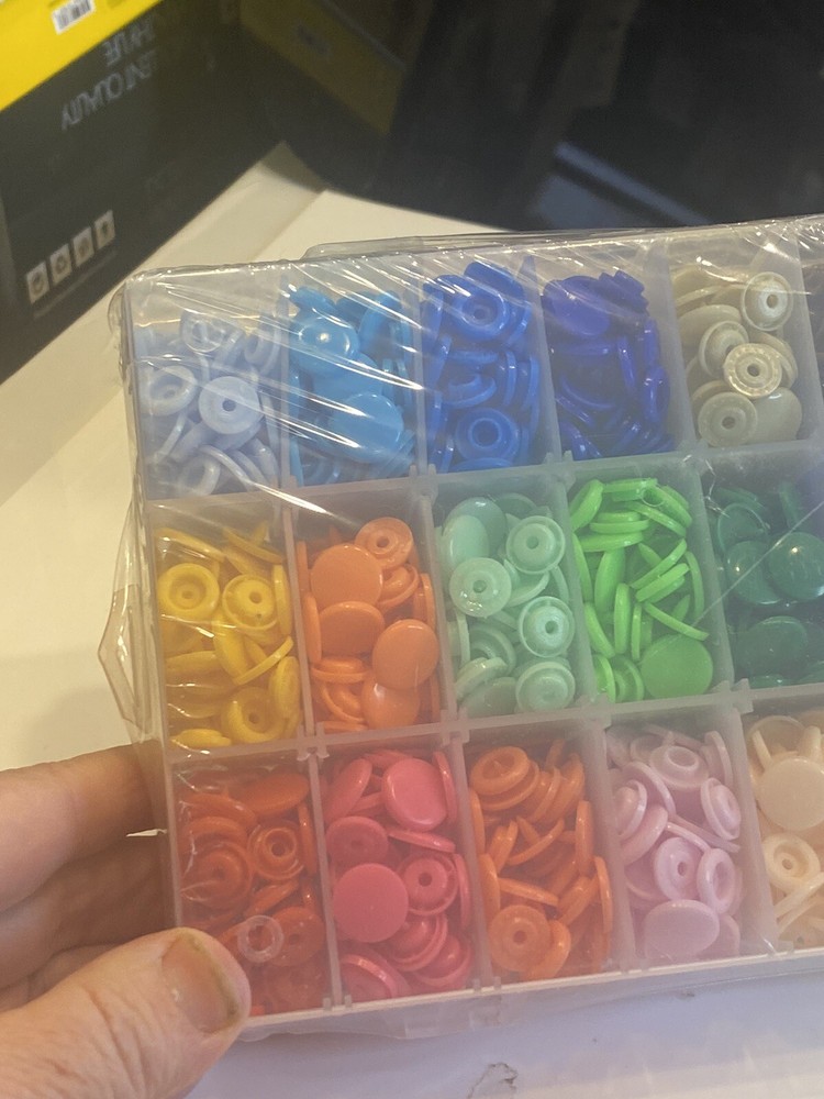 lynda 12 mm plastic snap button new 360 pieces