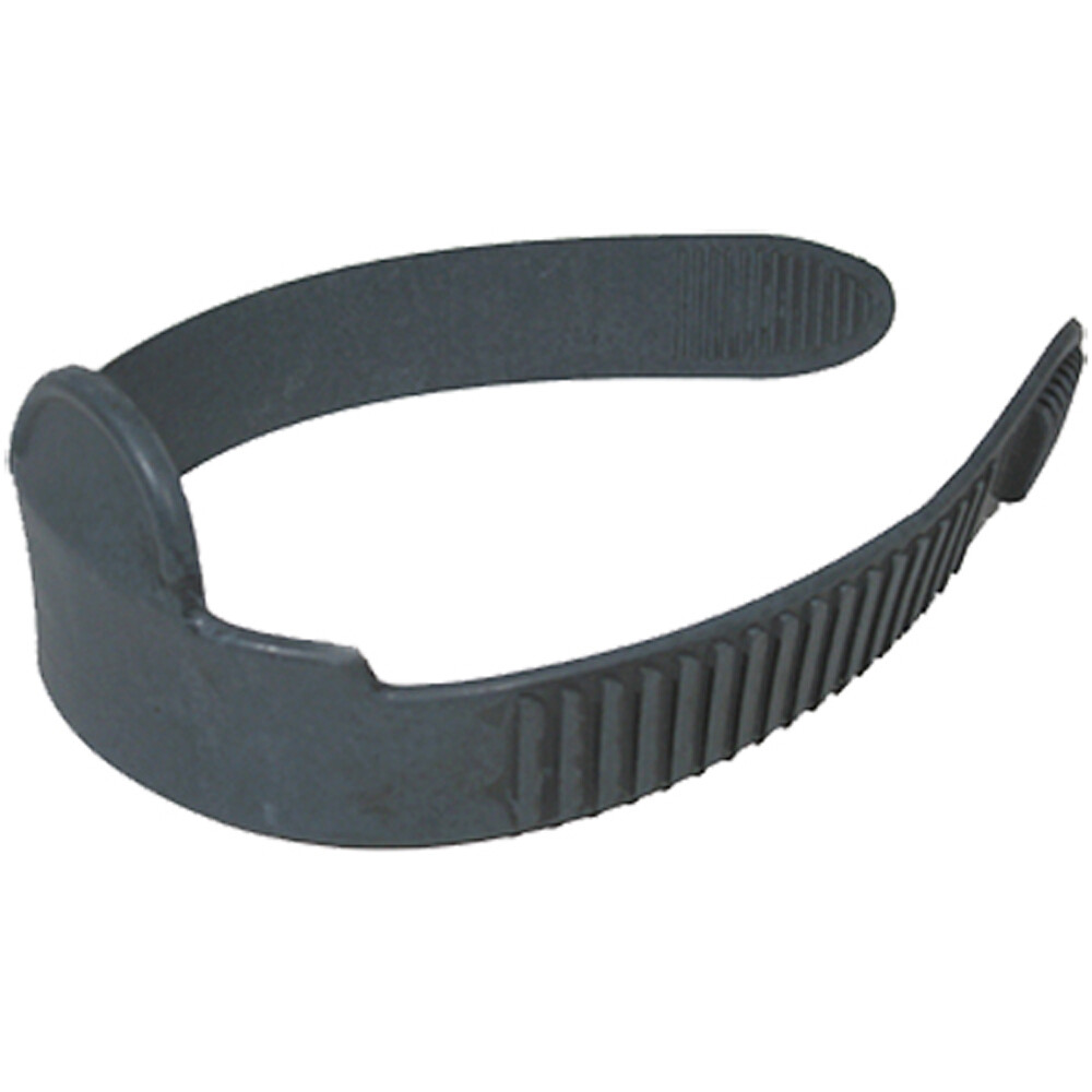 Adjustable Black Rubber Straight Fin Straps (1 Pair), 18 x 1