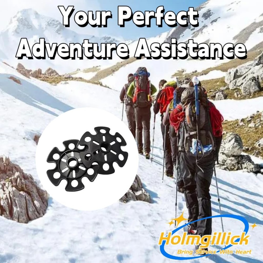 Trekking Pole Mud Ski Baskets Snowflake Replacement Set of 10