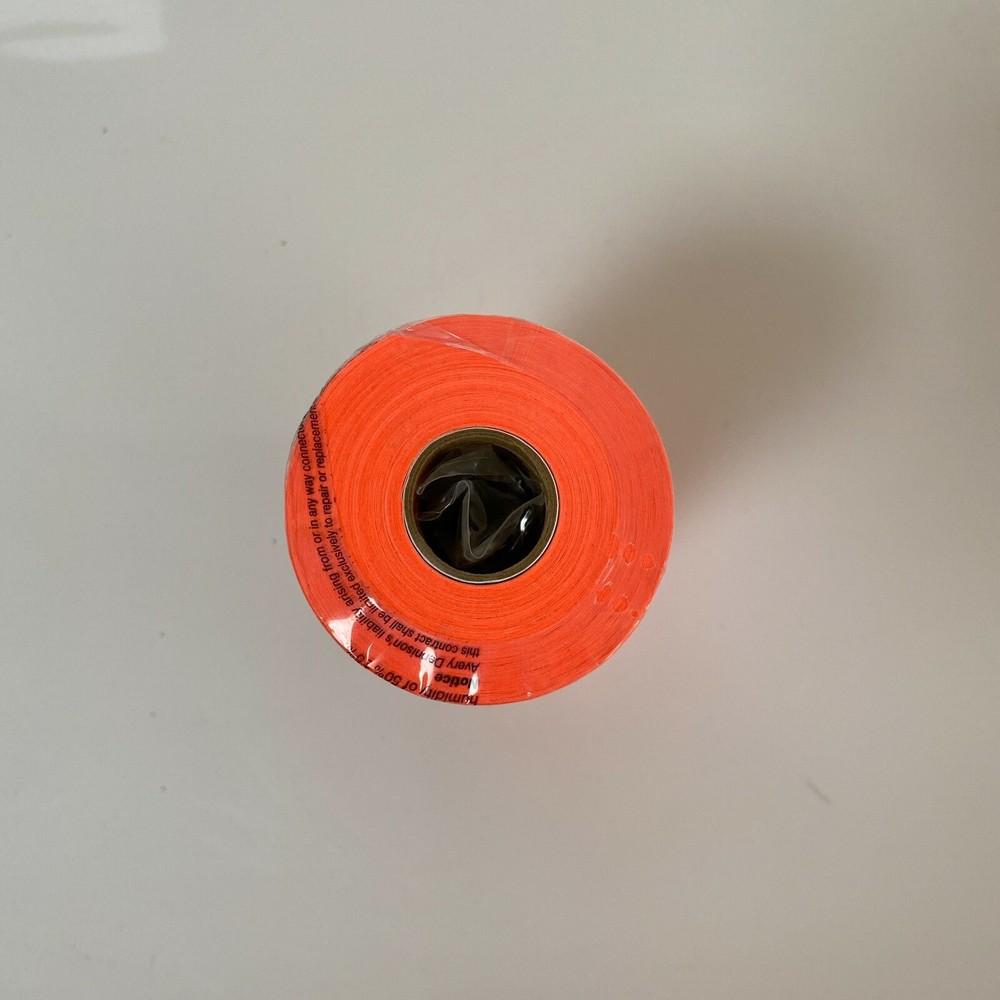 Monarch Label 1110 Red Single Sleeve (16 Rolls) with Ink