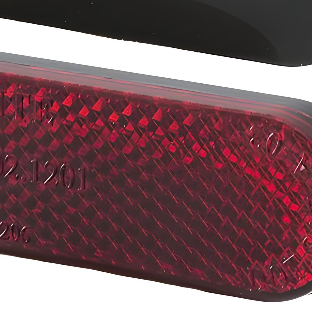 Reflector RMS 95x25mm, round, screwed, red