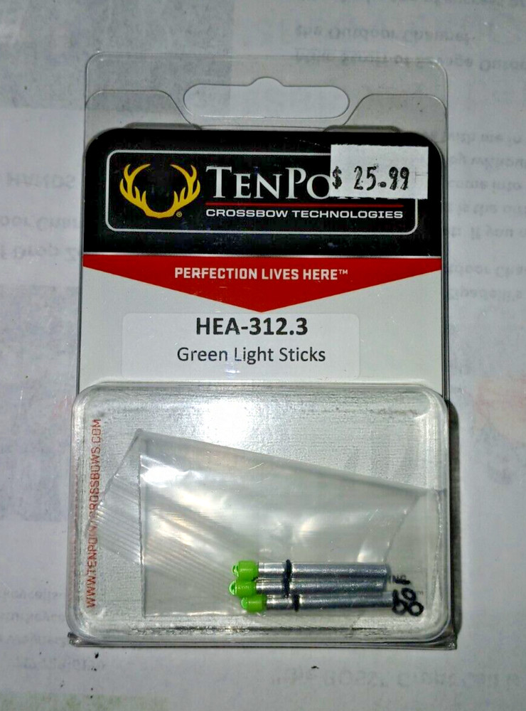 TenPoint Green LED Replacement Light Sticks 3 Pack HEA-312.3