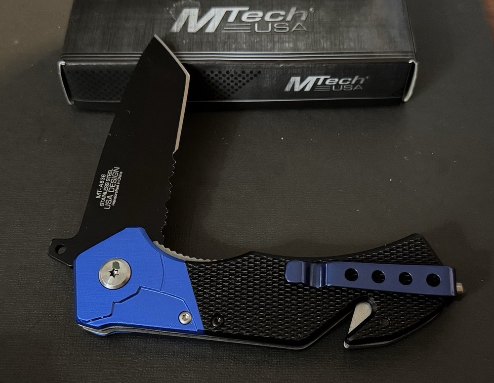 🔥 M-Tech Police Liner Lock Pocket Knife