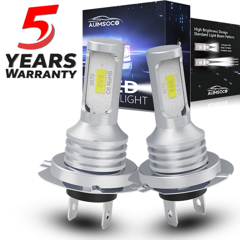 CANBUS H7 LED Headlight Super Bright Bulbs Kit Cool White High/Low Beam 6500K