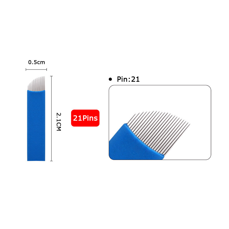 21F Shape Microblading Needles Eyebrow Shape Semi-Permanent Needle Manual Blades