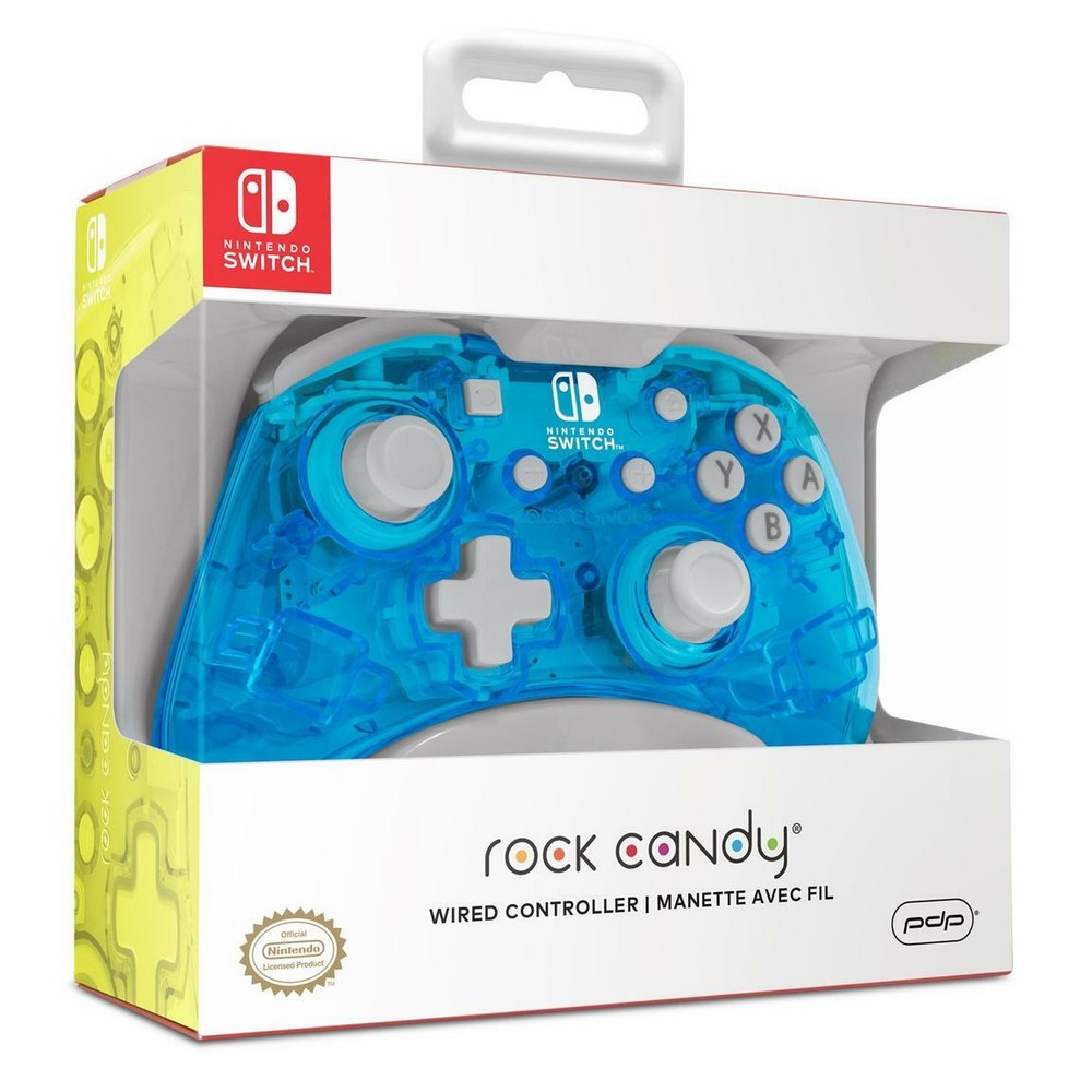 Rock Candy Wired Controller for Nintendo Switch - Blu Merang Color - New