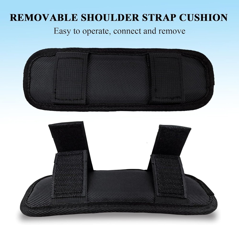Soft Shoulder Strap Pad, Breathable & Removable Backpack Strap Pads for Bag S...