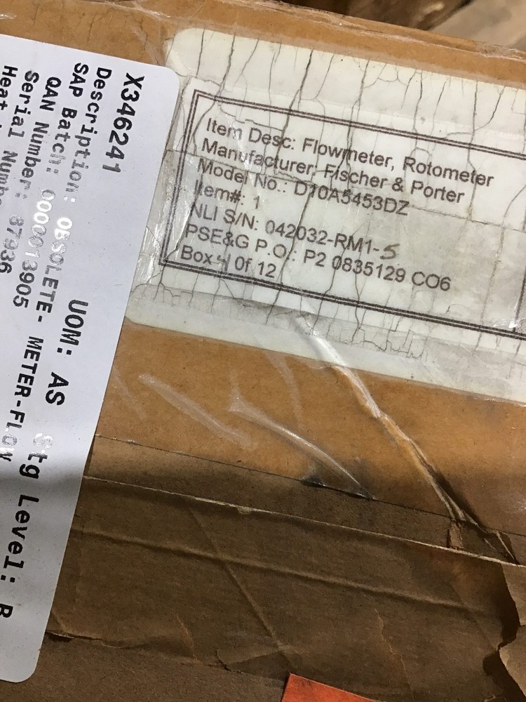 Fischer Porter D10A5453DZ Flowmeter Rotometer