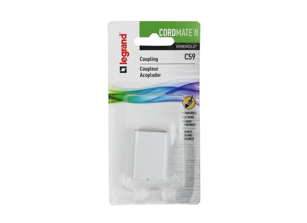 Wiremold C59 White 1/2 In. PVC Connection Fitting
