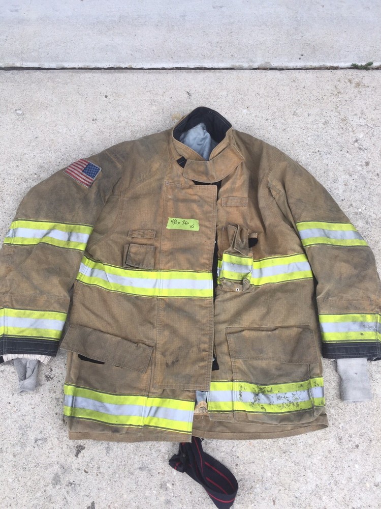 Firefighter Globe Turnout Bunker Coat 48x36 G-Xcel NO CUT OUT 2010