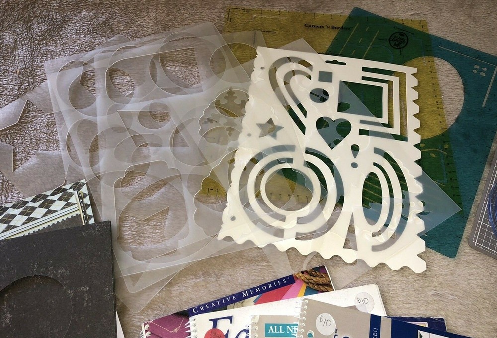 Huge Lot Creative Memories Scrapbook Cutting System Punches Idea Books