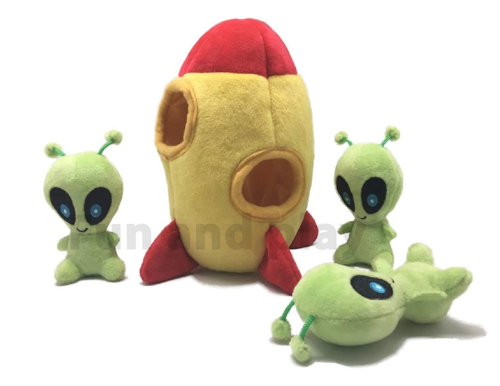 - Interactive Squeaky Plush Hide and Seek Squirrel Type Puzzle Toy for Dogs, ...
