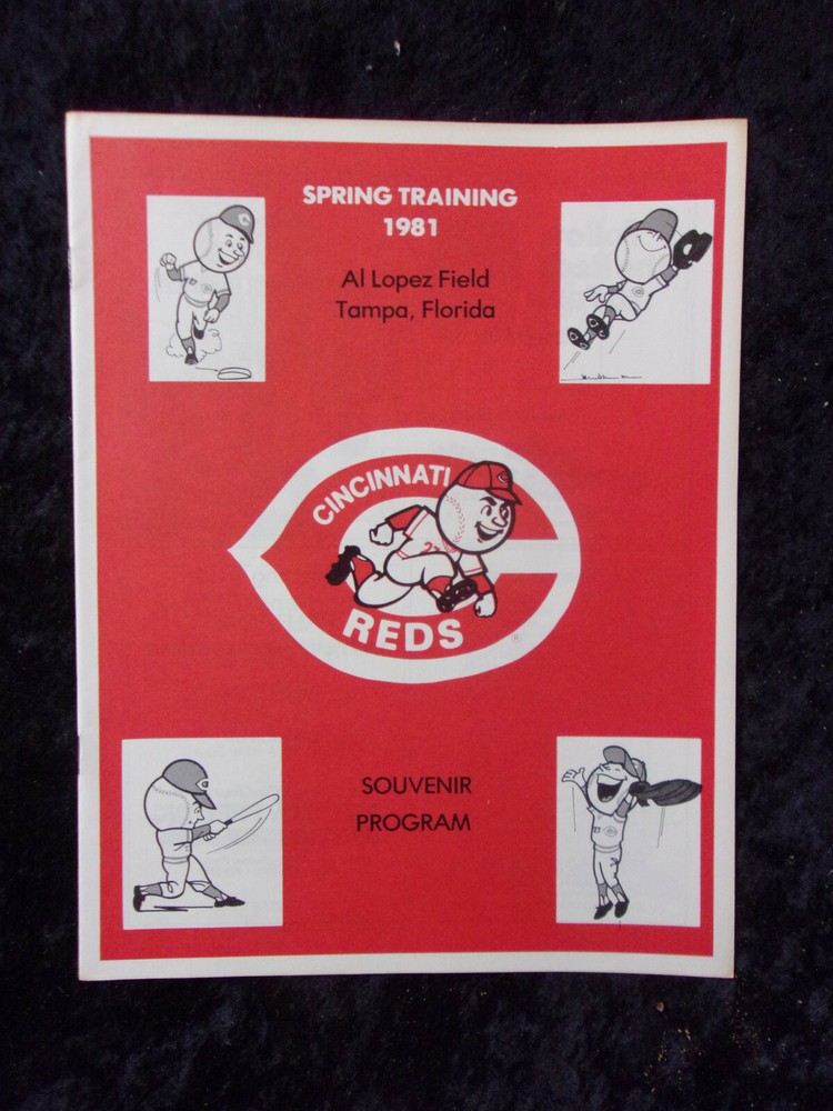 Vintage 1981 Cincinnati Reds Spring Training Program Tampa, FL. (unscored) 833
