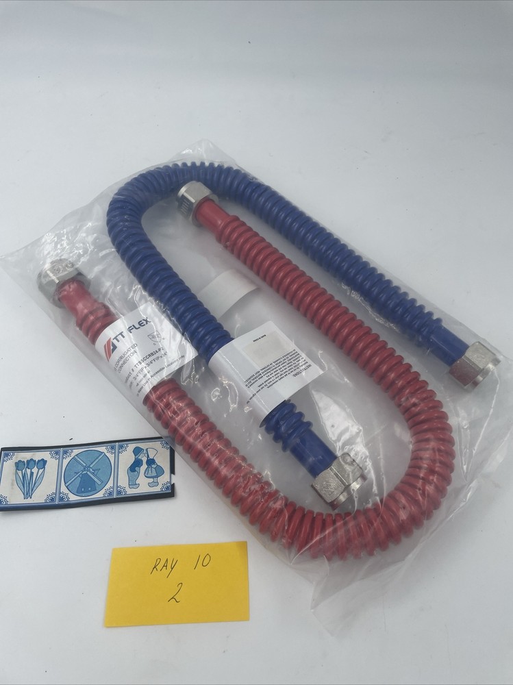 Flexible Stainless Steel Corrugated Water Heater Connectorhot And Cold Color Cod