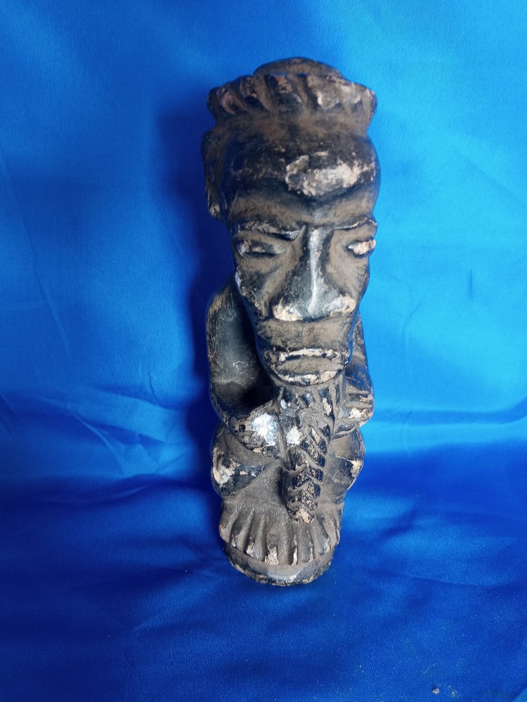 Healing Shaman Stone Artifact from Museum Exhibited Collection