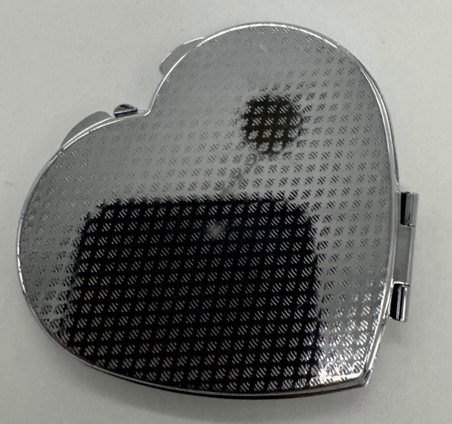 Heart Shaped Pocket Sized Folding Mirror with Egypt Design Mini Mirror