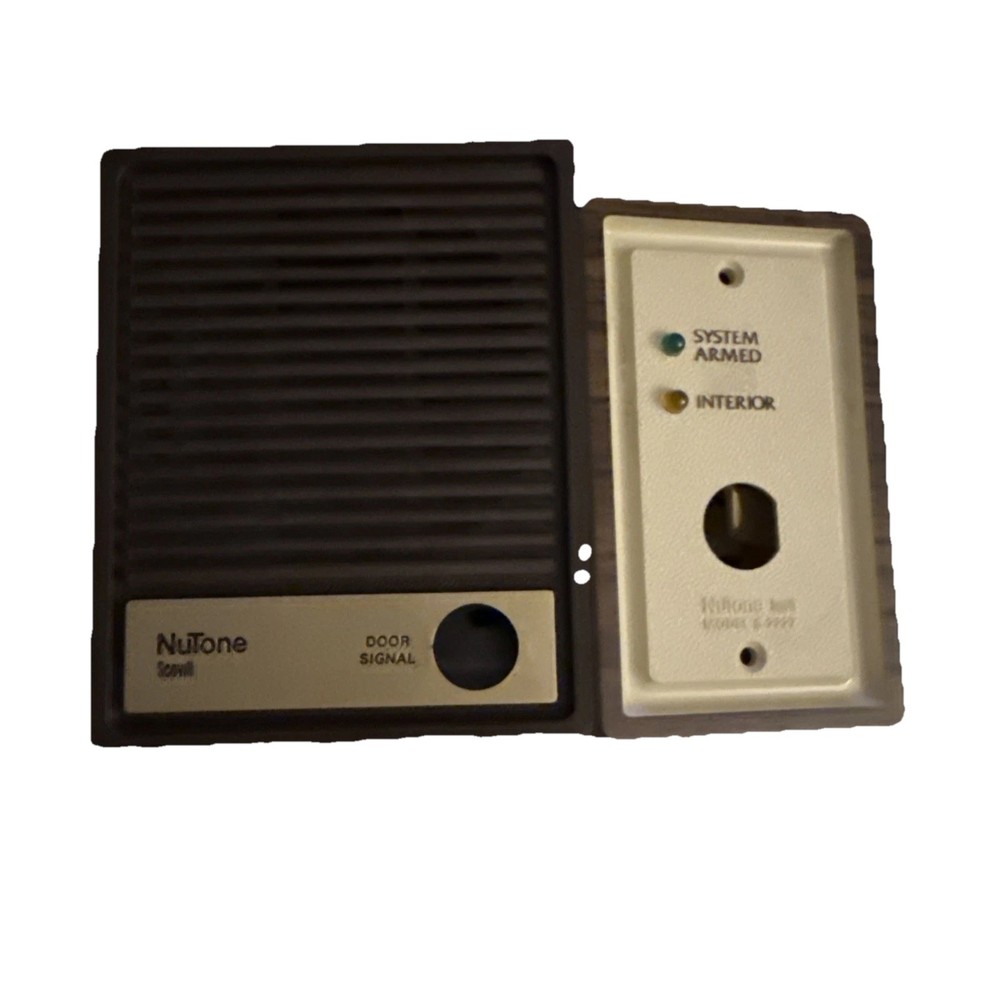 Vintage NuTone ISB-64 Surface Mounted Door Intercom Speaker And S-226 Key Switch