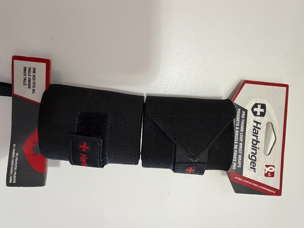 Harbinger Pro Thumb Loop Weight Lifting Wrist Wraps
