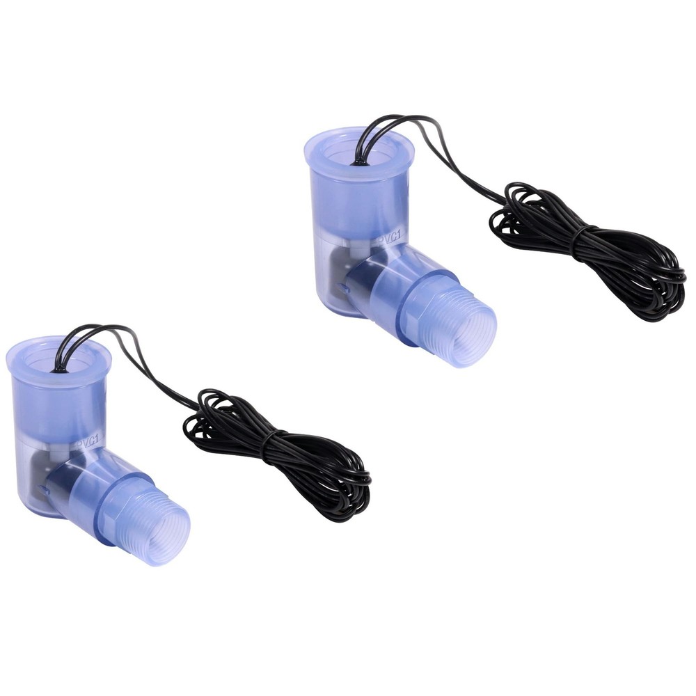 SS2 Float Switch L-Shape 2 PCS with 3/4 Inch Adaptor 6Ft Wire Water