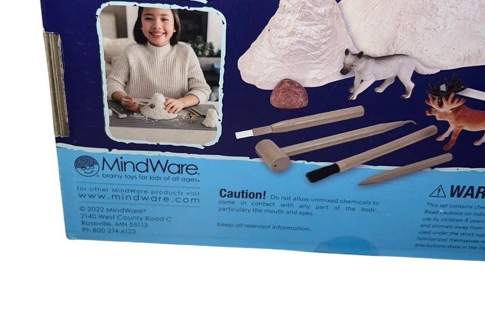 MindWare Dig It Up! Bubbling Discovery Ice Age Erupting Excavation NEW OPEN BOX