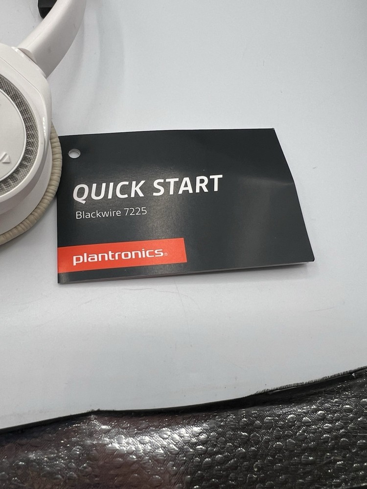 Plantronics BlackWire 7225 BW7225 Wired USB Headset White