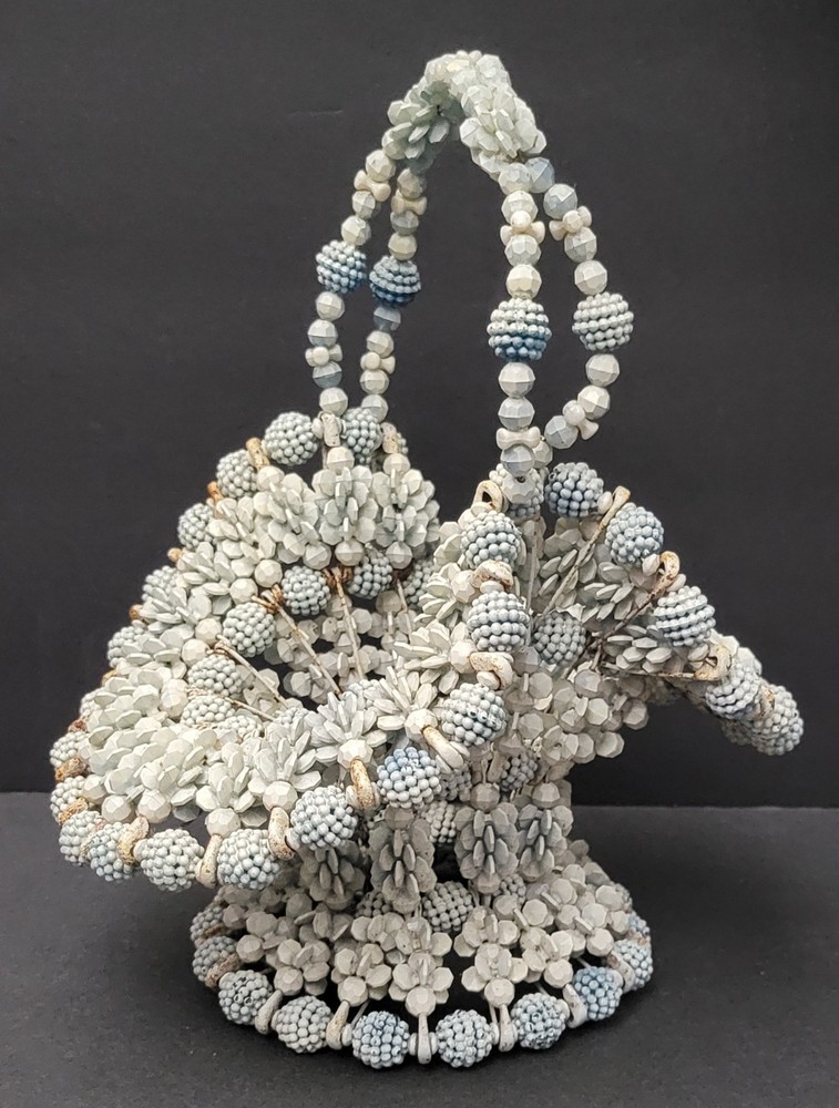 Vintage Beaded Basket