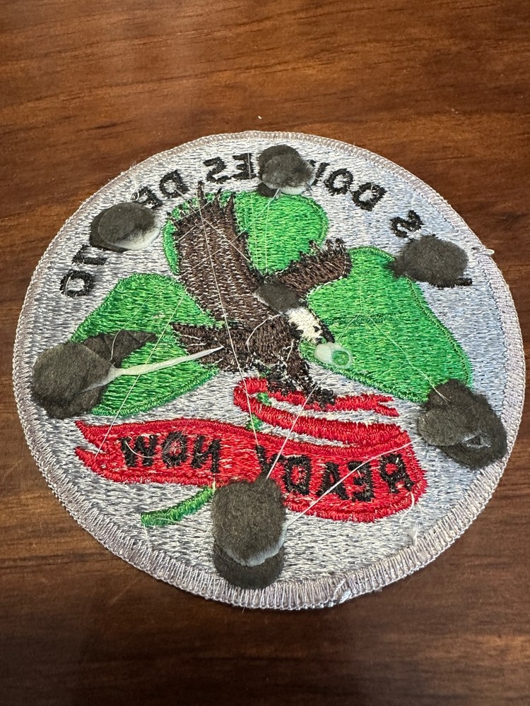 Vintage US Navy USS Downes DE-1070 Ship Patch