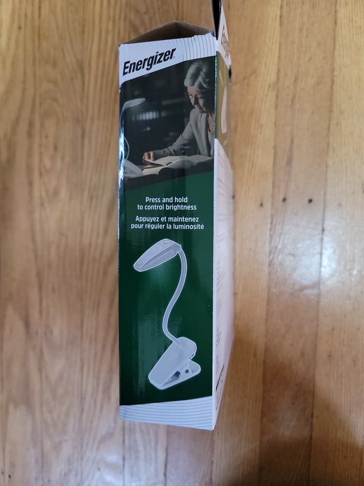 Energizer Rechargeable LED Clip Warm & White Book Light NIB
