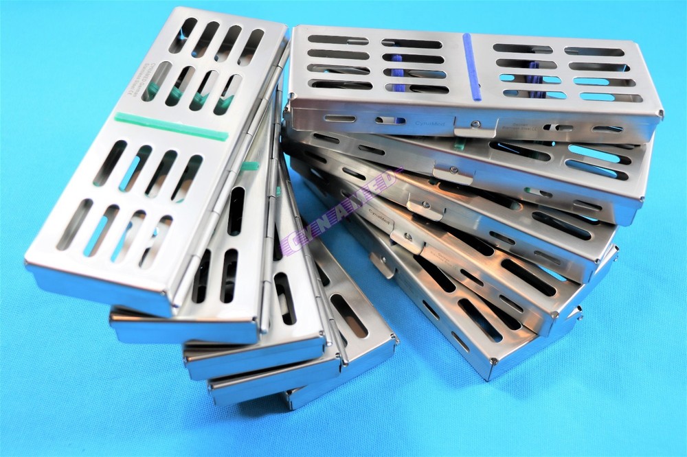 STERILIZATION TRAY FOR 5 INSTRUMENTS W/ REMOVABLE SILICONE 10PCS GERMAN