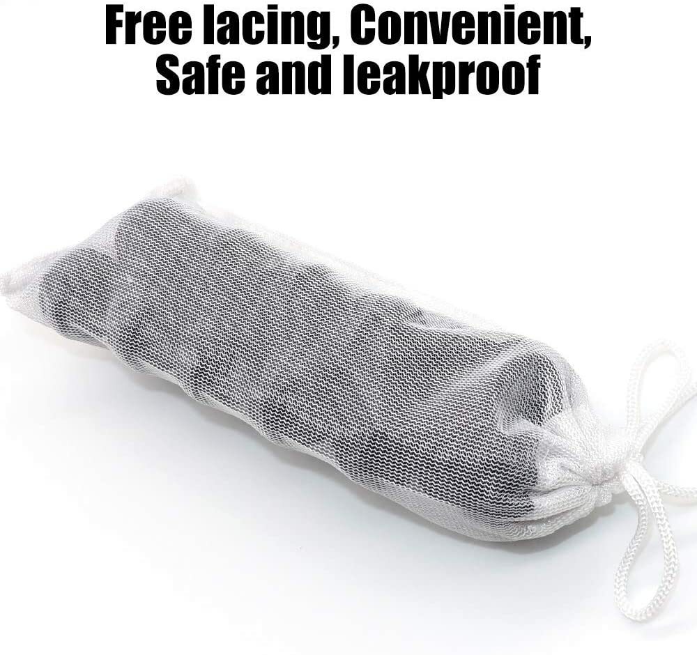 Extra Fine Mesh Media Filter Bags - 3" by 8" - 4 Pack with Drawstrings White US