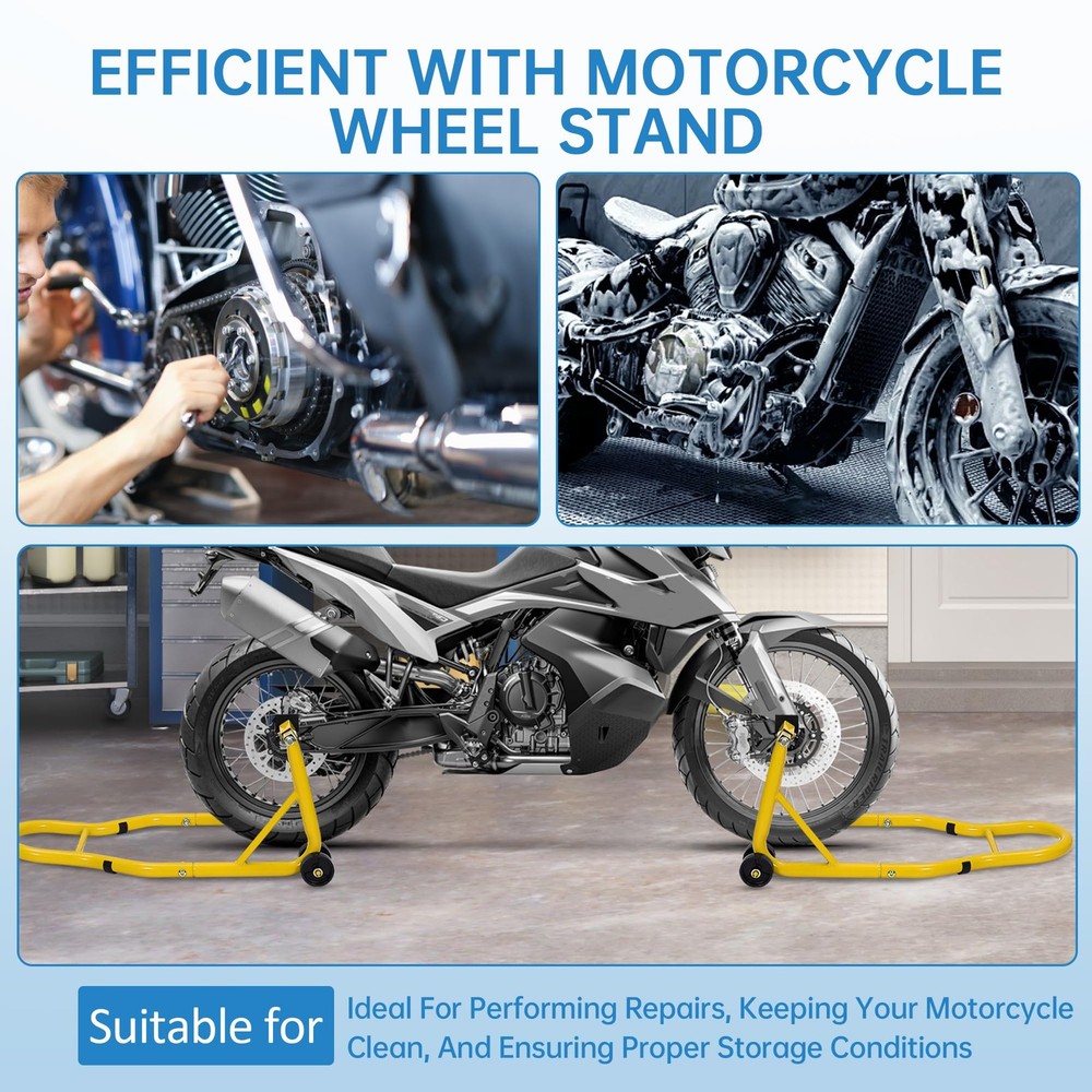 ❤️Motorcycle Front & Rear Stand Lift 900 lbs Spoolift Paddock Swingarm Adjustabl